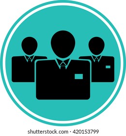 office worker icon vector illustration