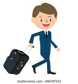 The office worker making a business trip.4