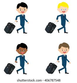 The office worker making a business trip.5