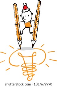Office worker manager in