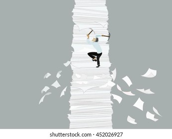   office worker. paperwork.