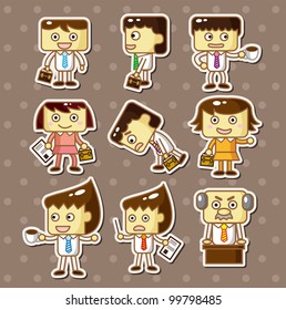 office worker stickers
