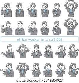 office worker in a suit 002