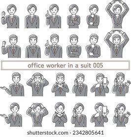 office worker in a suit 005