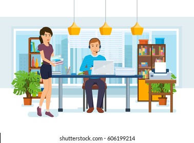 Stressed Out Man Vector Young Coder Stock Vector (Royalty Free) 1060375229