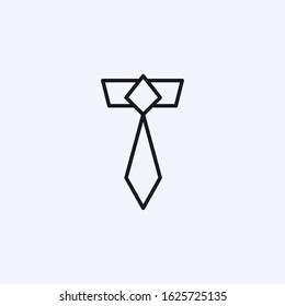 Office worker tie isolated icon