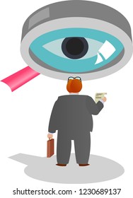 Office worker under HR pressure
