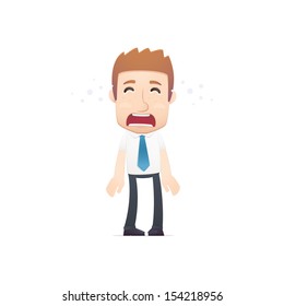 office worker in various poses for use in advertising, presentations, brochures, blogs, documents and forms, etc.