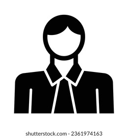 Office Worker Vector Glyph Icon For Personal And Commercial Use.
