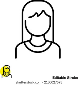 Office Worker Vector linear icon