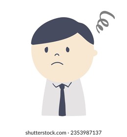 trabajador de oficina que no entiende, empresario, oficina, trabajo, trabajador