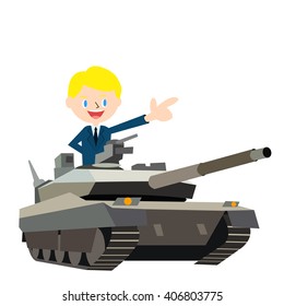 The office worker who gets on a tank.2