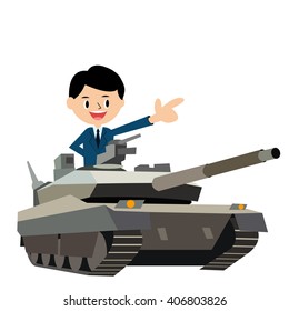 The office worker who gets on a tank.1