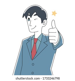 Büroangestellte, der eine gute Pose macht