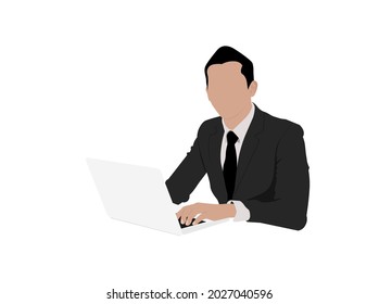 Office Workers Color High Vector