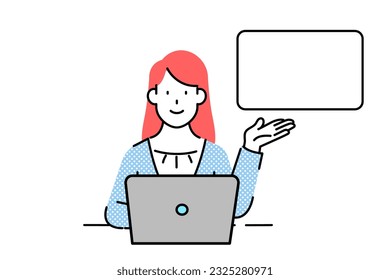Office workers and coworkers stuck in front of their laptops	
