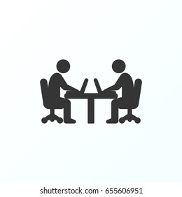 Office workers icon illustration isolated vector sign symbol