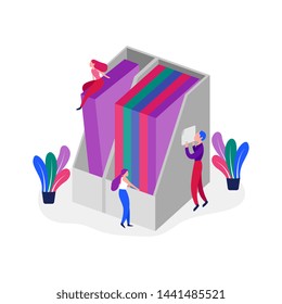 office workers people businessman Working. Office life and business ideas situation concept. Vector flat graphic design cartoon isolated illustration
