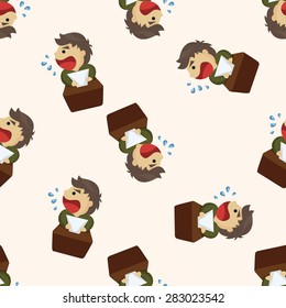 Office workers ,seamless pattern
