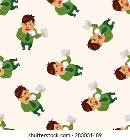 Office workers ,seamless pattern