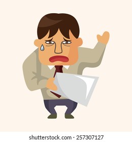 Office workers theme elements 
