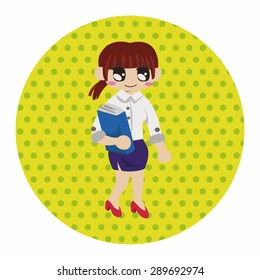 Office workers theme elements 