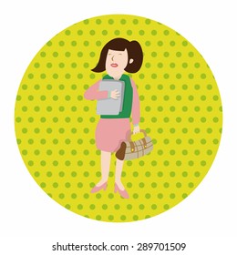 Office workers theme elements 