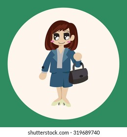 Office workers theme elements 