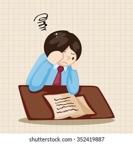 Office workers theme elements 