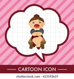Office workers theme elements 