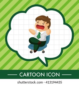 Office workers theme elements 