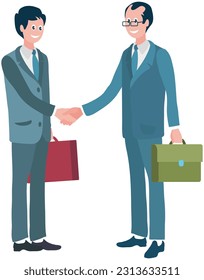 Office workers. Vector illustration. A business person navigates complexities of corporate world The office workplace provides professional environment for productivity Teamwork essential