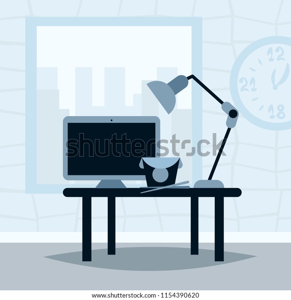 Office Working Desk Lunch Break Asian Stock Image Download Now