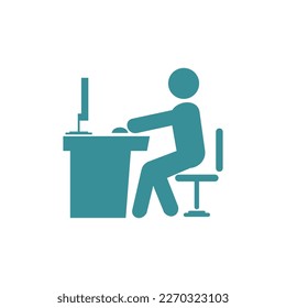 office working flat vector illustration design