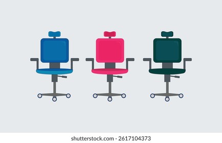 Office workplace chair design vector for use.