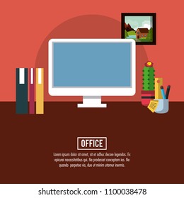 Office workplace concept