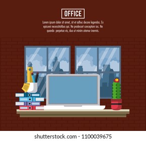 Office workplace concept