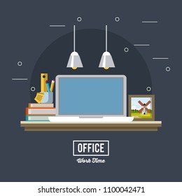 Office workplace concept
