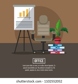 Office workplace concept