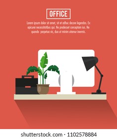 Office workplace concept