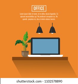 Office workplace concept