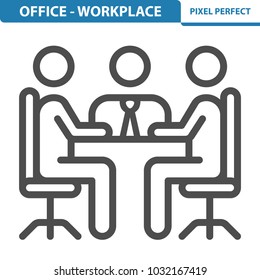 Office - Workplace Icon. Professional, pixel perfect icons optimized for both large and small resolutions. EPS 8 format. 12x size for preview.