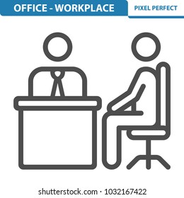 Office - Workplace Icon. Professional, pixel perfect icons optimized for both large and small resolutions. EPS 8 format. 12x size for preview.