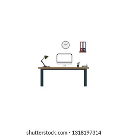 office workspace graphic element Illustration template design
