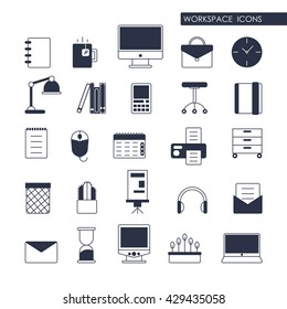 Office workspace  /  Outline web icon set 