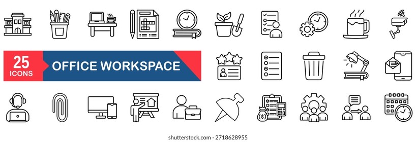 Concepto de la Ilustración vectorial para la computadora, el trabajo, el ordenador portátil, el escritorio, el lugar de trabajo, el negocio, la tabla, el horario, la reunión, la silla