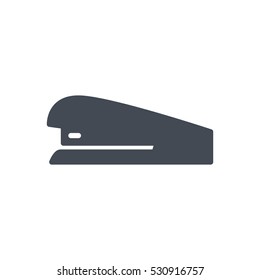 office workspace vector icon illustration solid glyph stapler silhouette