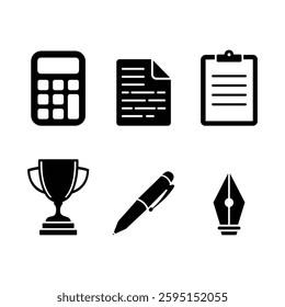 Office and Writing Essentials Icons Collection