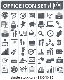 Office,human resource and business icon set,vector