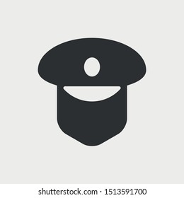Officer or guard. Simple vector icon